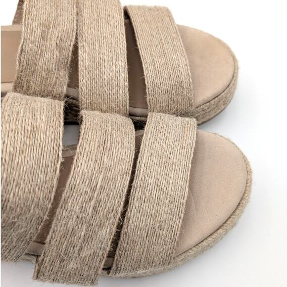 Eileen Fisher Mayla Jute Wedge Espadrille Sandal Women's Natural Size US6.5 EU37 - Picture 11 of 11
